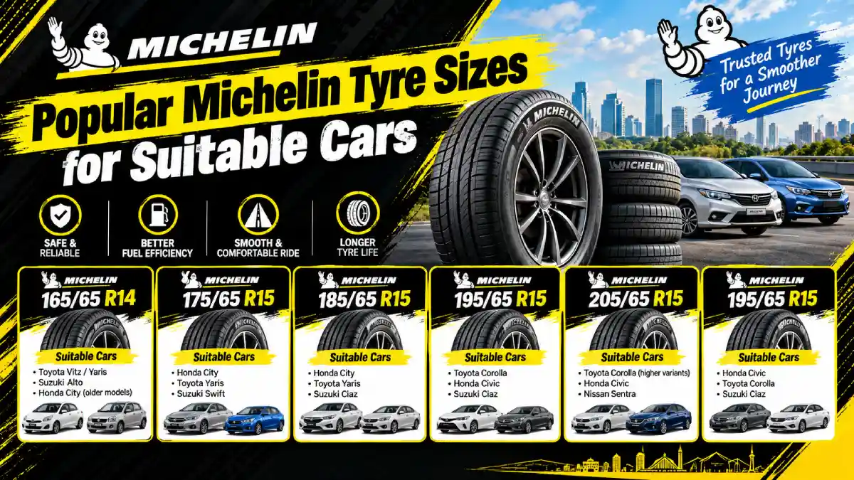 Michelin Tyre Sizes for Suitable Cars